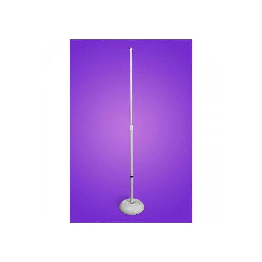 On Stage MS7201W Soporte Micro Recto Base Redonda Blanco