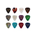 Fender 351 Celluloid Medley Extra Heavy Pack 12 Púas