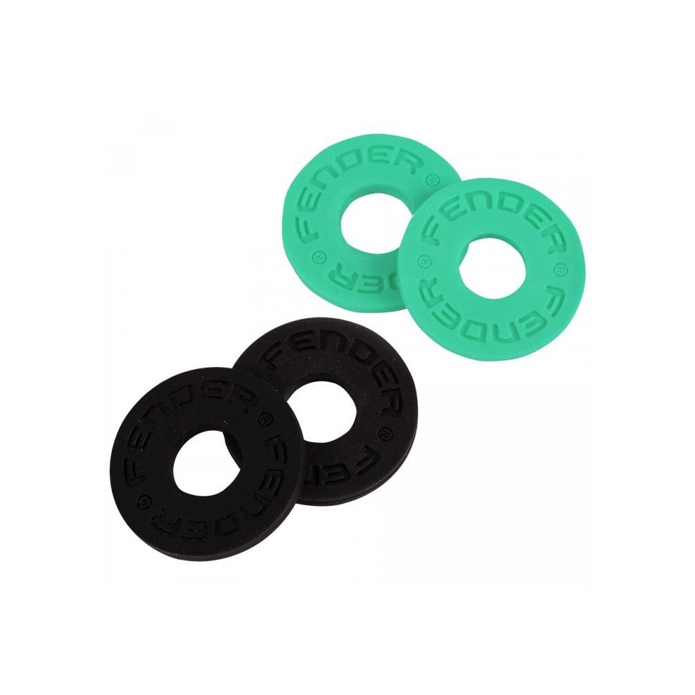 Fender Strap Blocks 4 Pack Black/Surf Green Pomos Guitarra