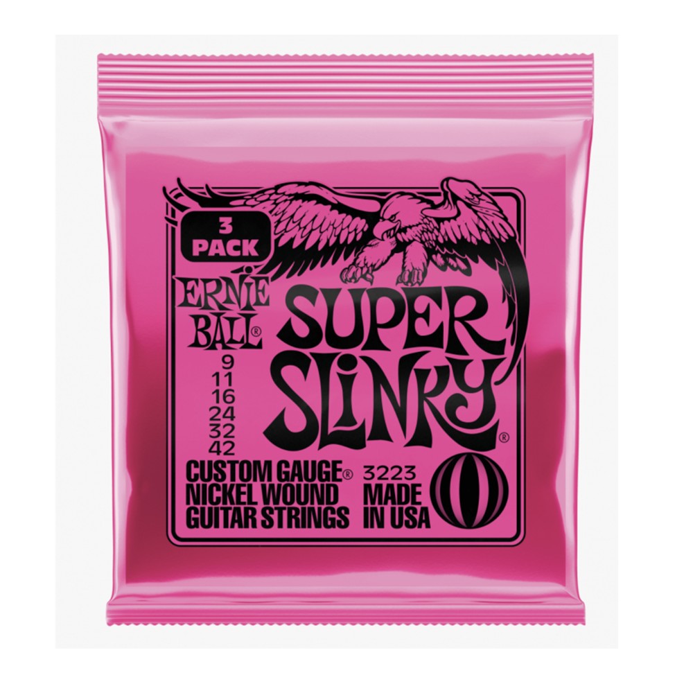 Ernie Ball 3223 Super Slinky (09-42) 3 Sets