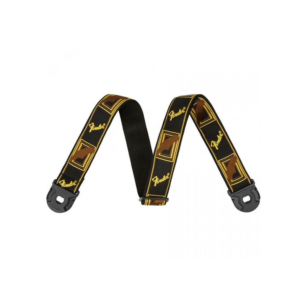 Fender Quick Grip Locking End Strap BL/YL/BR 2
