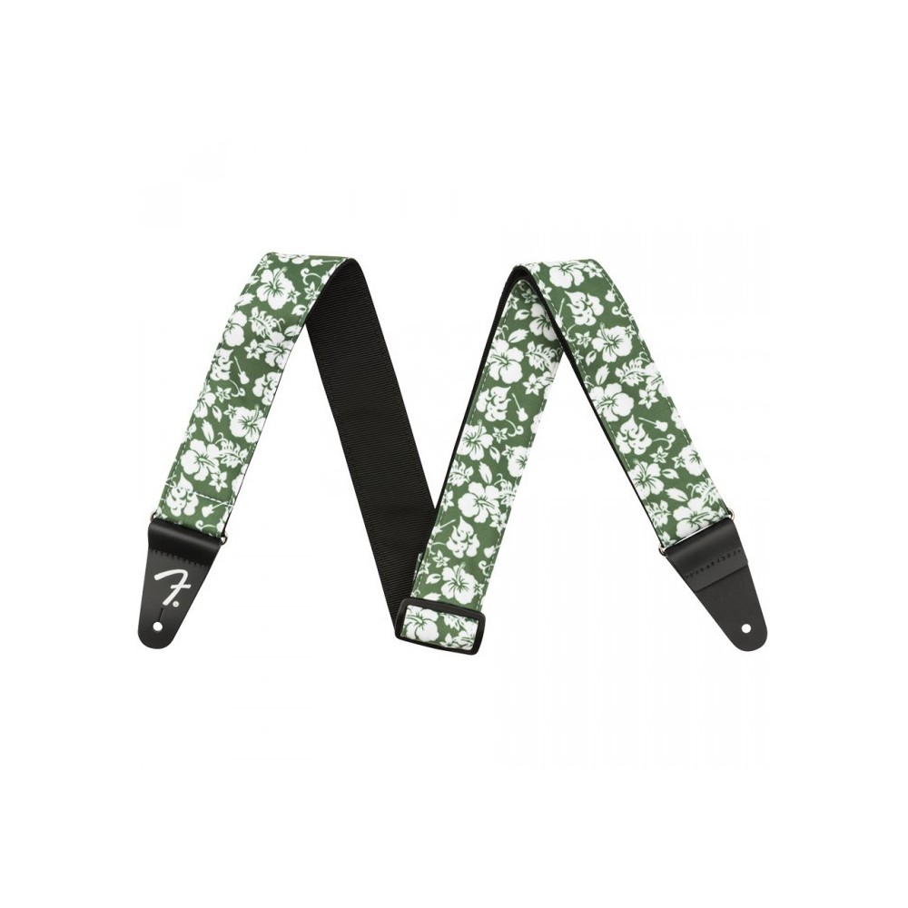 Fender Hawaiian Strap Green Floral 2