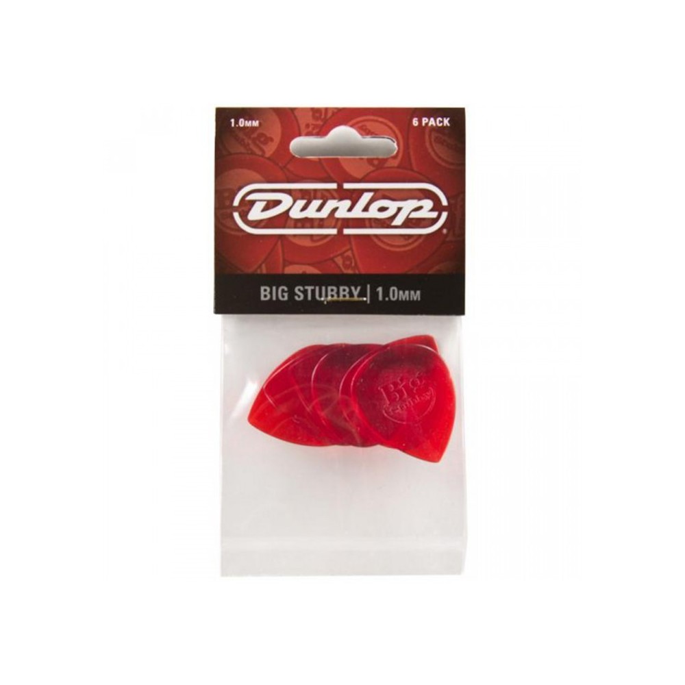 Dunlop Stubby Big Escudo 1,00mm Roja (Pack 6)