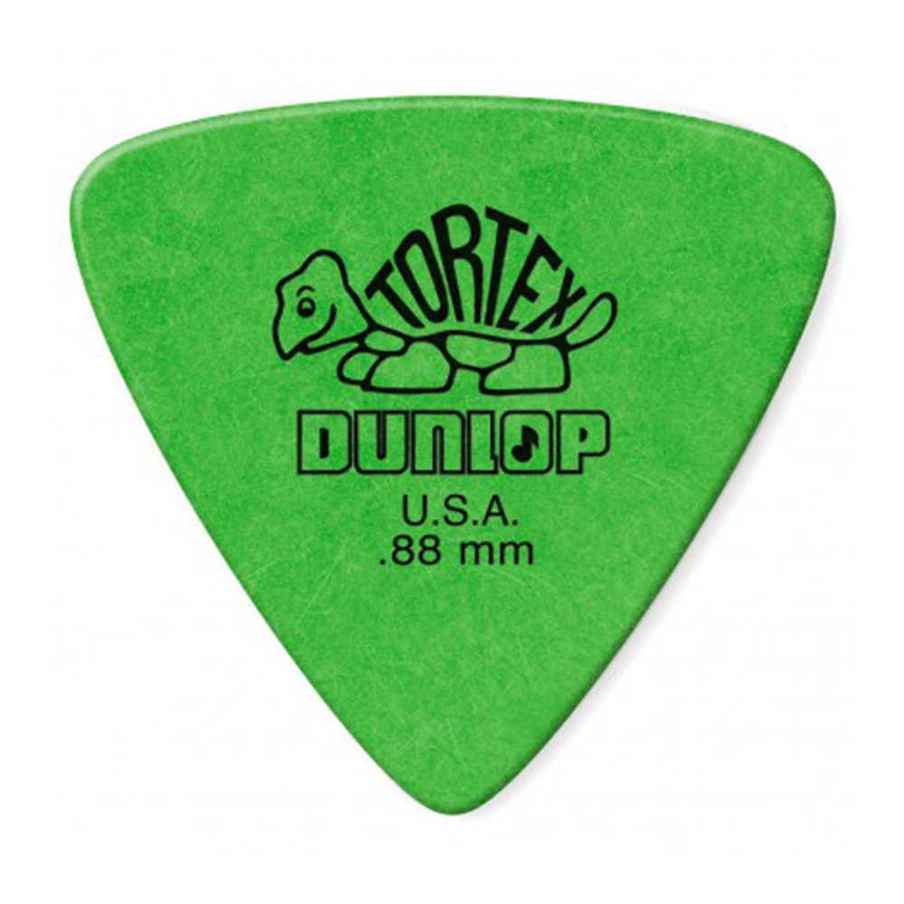 Dunlop Tortex Triangle 0.88mm Verde (Pack 6)