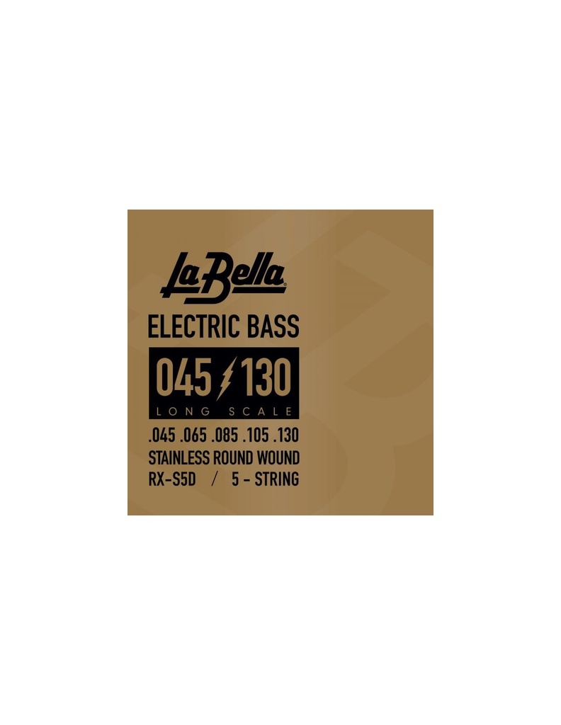 La Bella RX-S5A Stainless (40-118) 5 Cuerdas