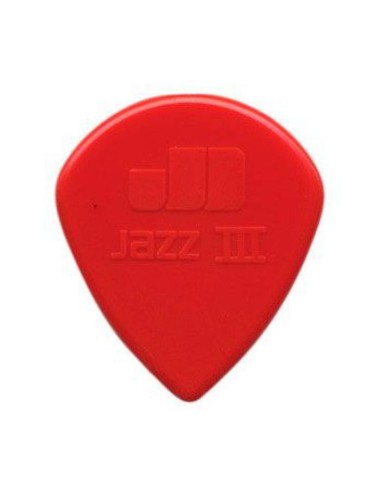 Dunlop Jazz III Nylon 1,18mm Roja (Bolsa 24 Uds)
