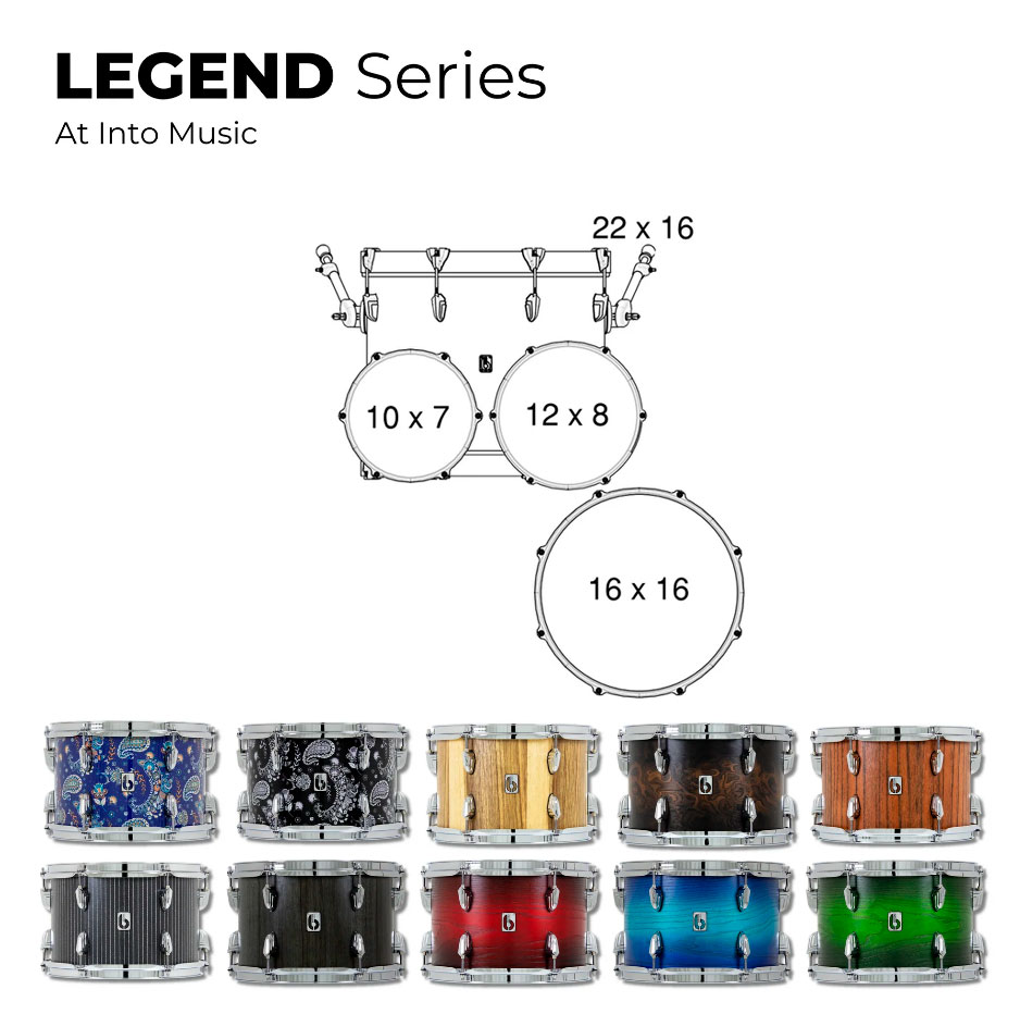 British Drum Co. Legend Fusion Kit 22" LEG-22-FS