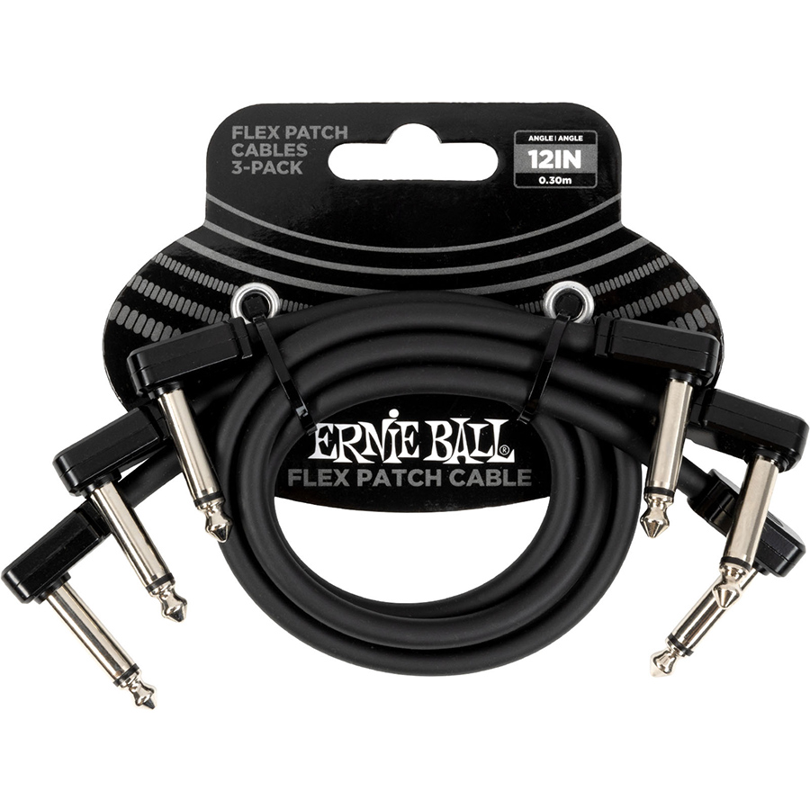 Ernie Ball Flex Patch 12&quot; Negro - Pack 3
