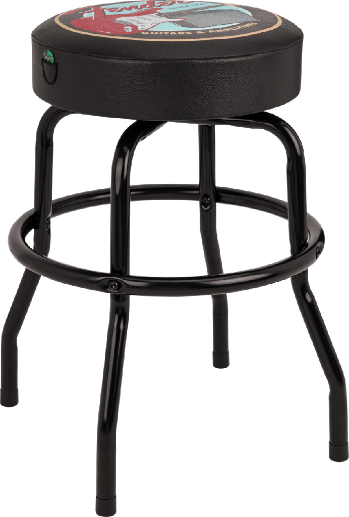 Fender Guitars &amp; Amps Pick Pouch Barstool Black/Black 24&quot;