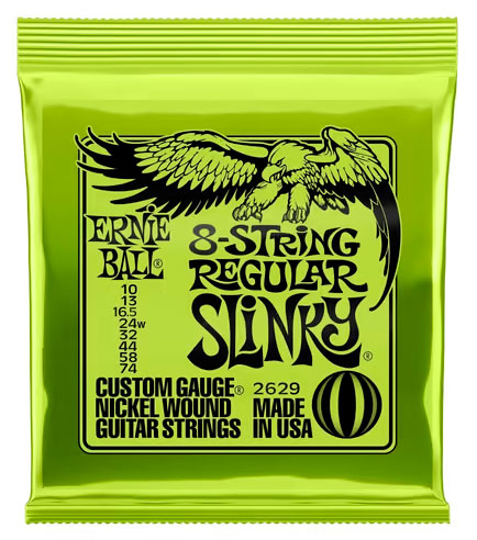 Ernie Ball 2629 Regular Slinky Nickel (10-74) 8 Cuerdas