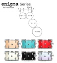 British Drum Co. Enigma Fusion Rock Shell Kit 22" ENG-22-CB