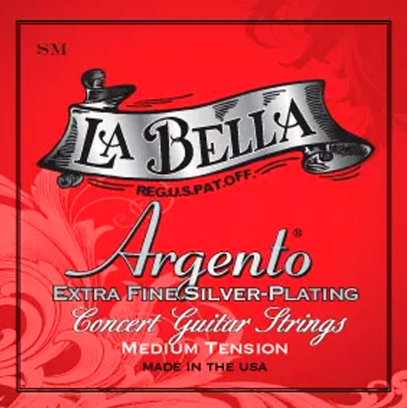 La Bella Argento Extra Fine Silver Plating Medium Tension