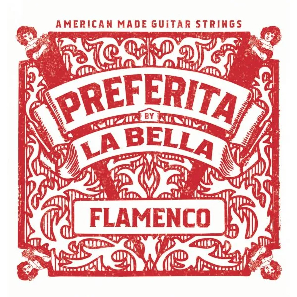 La Bella 1P-F Preferita Flamenco Red Nylon
