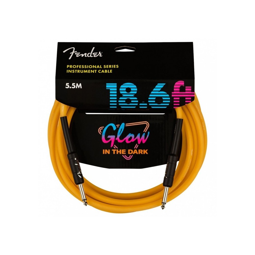 Fender Professional Cable Glow in the Dark Orange 5,5m