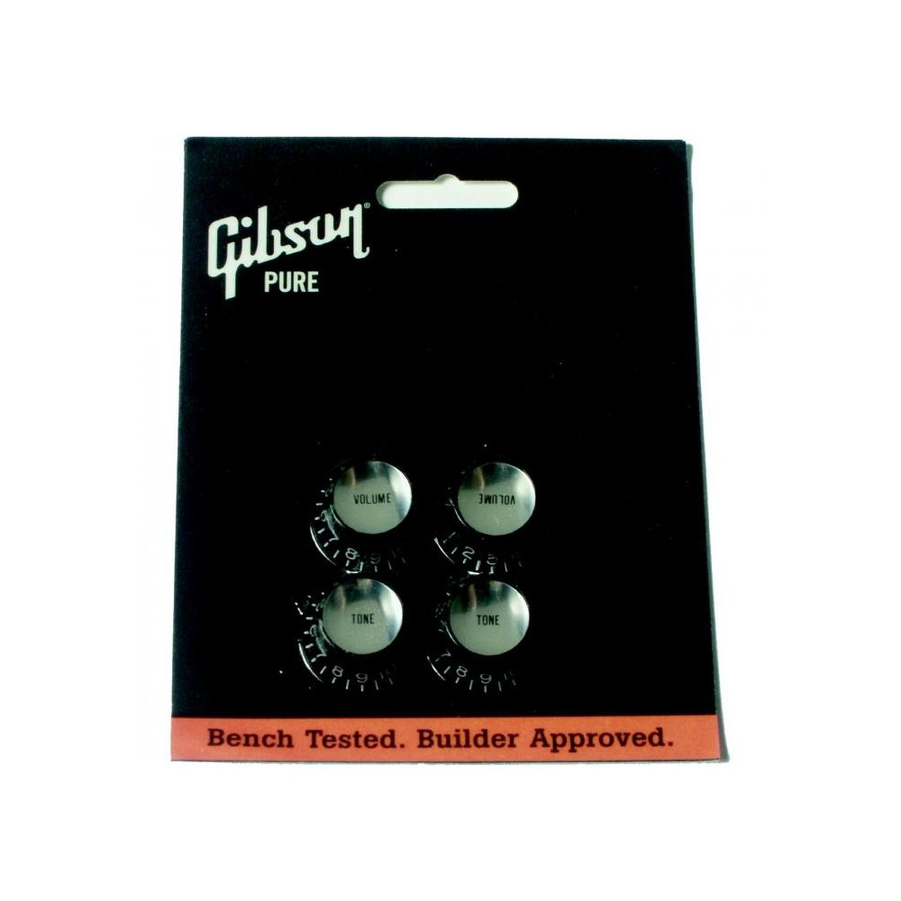 Gibson PRMK-010 Top Hat Mandos Metal Black/Silver 4 Uds