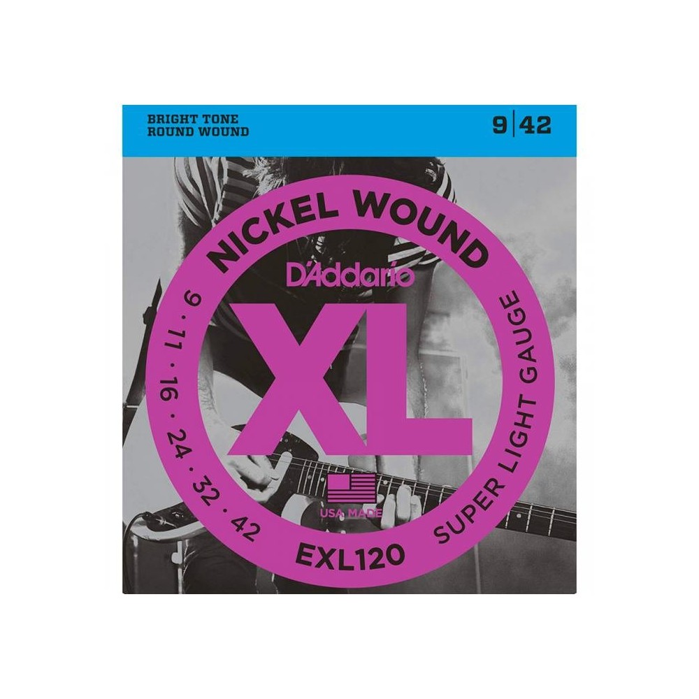 DAddario EXL120 (09-42) XL Nickel Wound Super Light