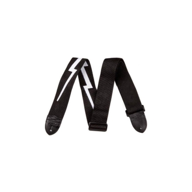 Fender Nylon Lightning Bolt Strap BLK/W 2,5