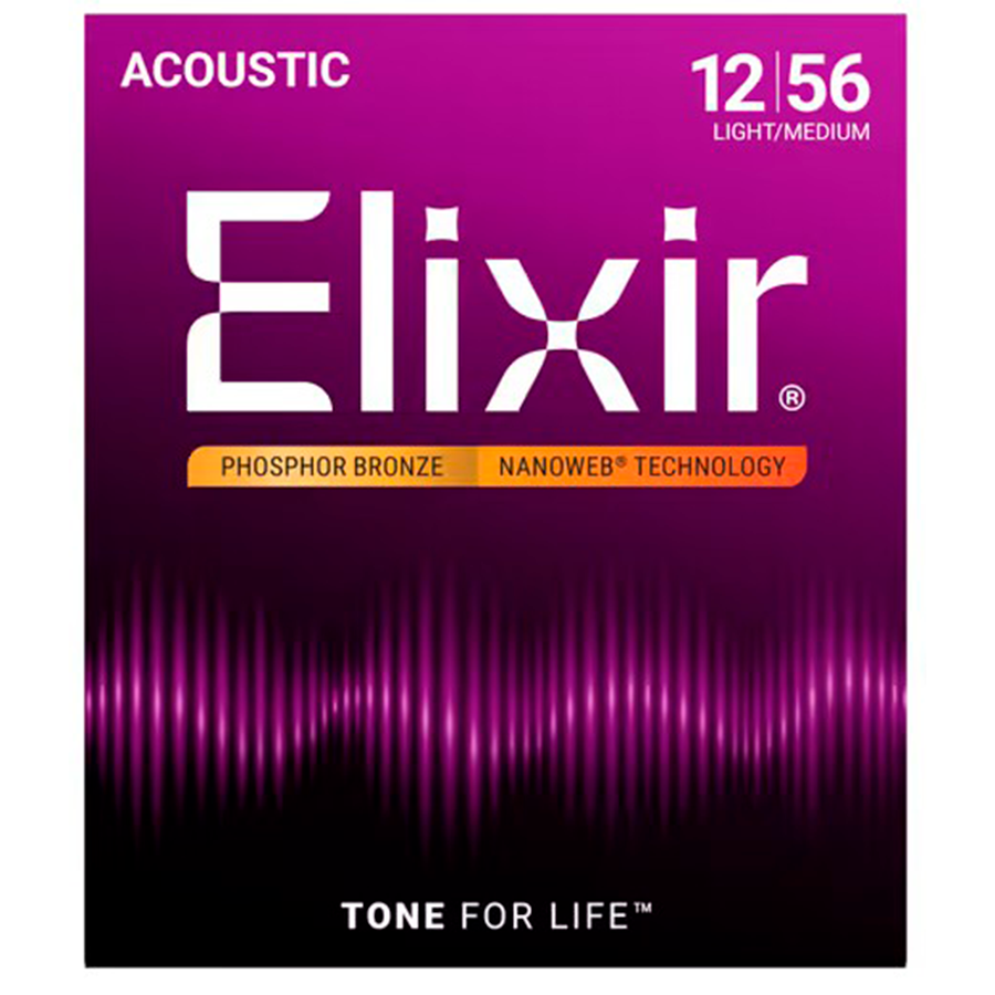 Elixir Nanoweb Light-Medium Acústica (12-56)