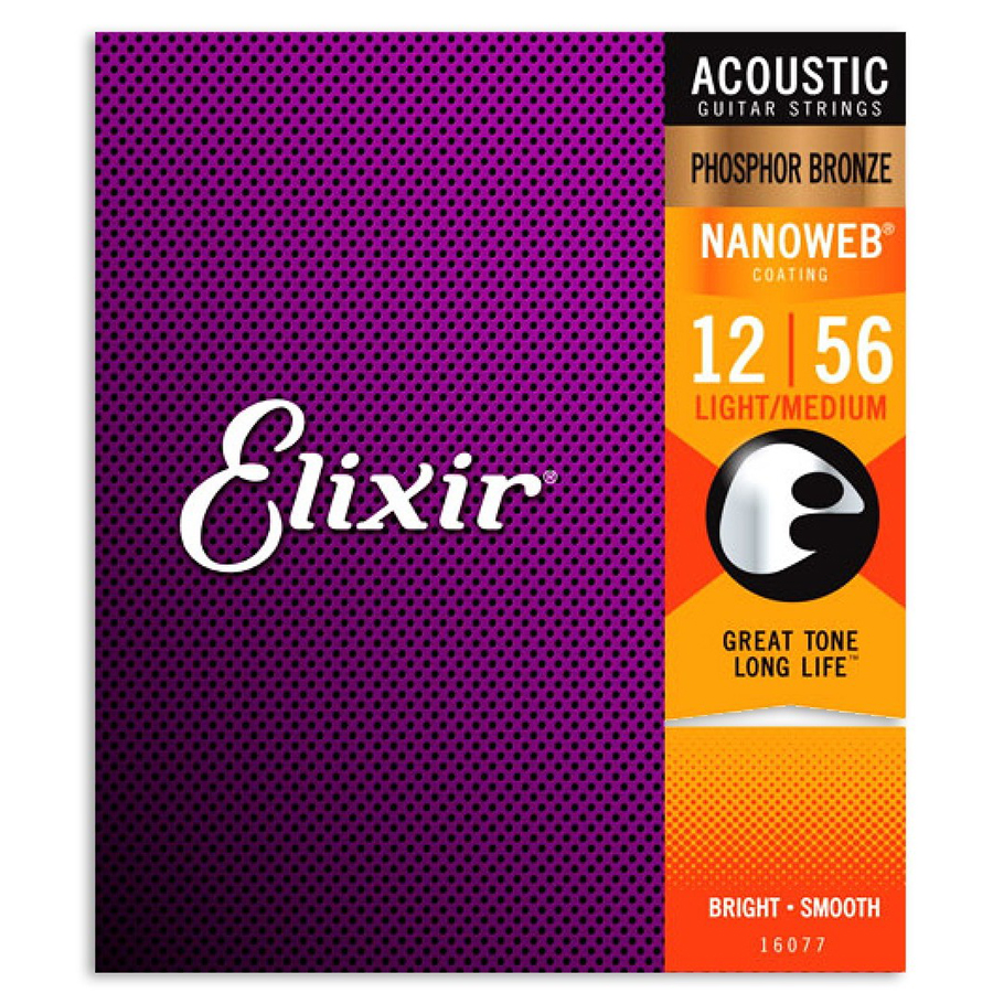 Elixir Nanoweb Light-Medium Acústica (12-56)