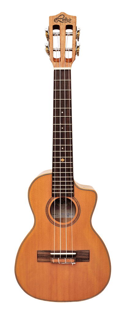 Leho Spalted Maple Concierto LHUC-CMF-E Electrificado con funda