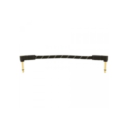 [CABLGUIFEN076] Fender Deluxe Cable Patch 15cm Black Tweed