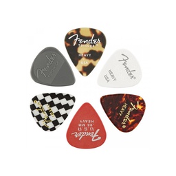 [PUASGUIFEN054] Fender 351 Material Medley Heavy Pack 6 Púas