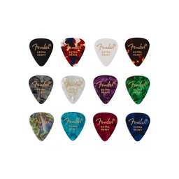 [PUASGUIFEN061] Fender 351 Celluloid Medley Extra Heavy Pack 12 Púas
