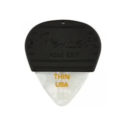 [PUASGUIFEN071] Fender Mojo Grip Celluloid White Moto Thin (Pack 3)