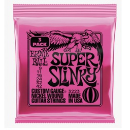 [JUEGELEERN020] Ernie Ball 3223 Super Slinky (09-42) 3 Sets