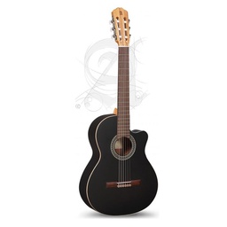 [GUITCLAALH108] Alhambra Black Satin CW EZ