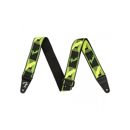 [CORRGUIFEN141] Fender Neon Monogrammed Strap Green/Yellow