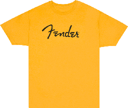[CAMIVARFEN080] Fender Spaghetti Logo Camiseta Butter Talla M