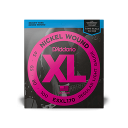[JUEGBAJDAD015] DAddario ESXL170 (45-100) XL Nickel Wound Light Doble Bola