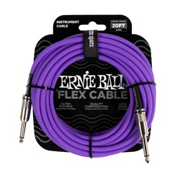 [CABLGUIERN023] Ernie Ball Flex Jack-Jack SS 6m - Púrpura