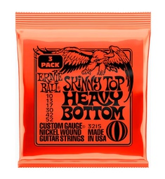 [JUEGELEERN037] Ernie Ball 3215 Skinny Top Heavy Botton (10-52) 3 Sets