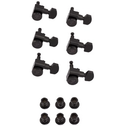 [CLAVGUIFEN025] Fender Clavijero Locking Strat/Tele Staggered Black (6)