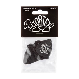 [PUASGUIDUN198] Dunlop Tortex Standard Pitch Black 0,73mm (Pack 12)