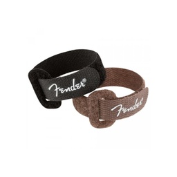 [CABLSONFEN001] Fender Velcro Cable Bridas 7" Black &amp; Brown Pack 6