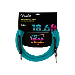 [CABLGUIFEN120] Fender Professional Cable Glow in the Dark Blue 5,5m