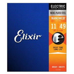[JUEGGUIELX015] Juego Cuerdas Elixir Electrica Nanoweb (11-49) Medium