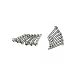 [TORNGUIFEN007] Fender Tornillos Pastilla Strat/Tele Cromados (12 Uds)