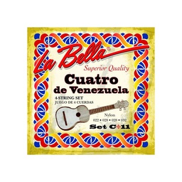 [JUEGCUTLAB001] La Bella C11 Juego Cuerdas Cuatro Venezolano
